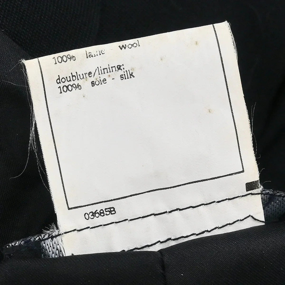 Chanel 1996 Single Breasted Jacket Black #42 - Image 8