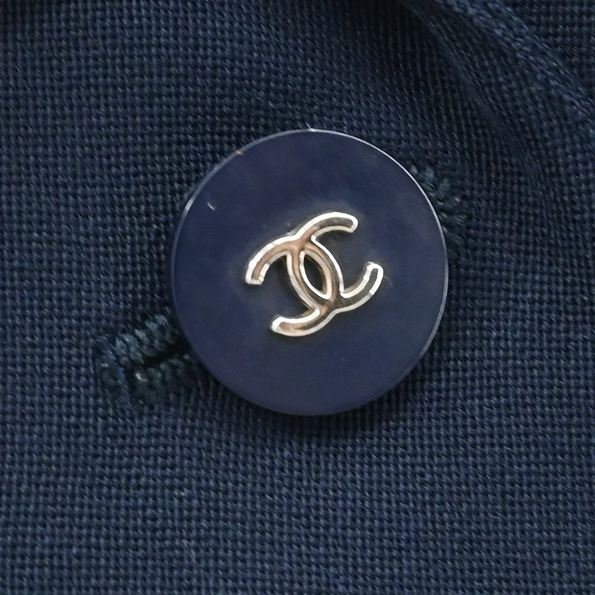 Chanel 1996 Single Breasted Jacket Navy #40 - Image 6
