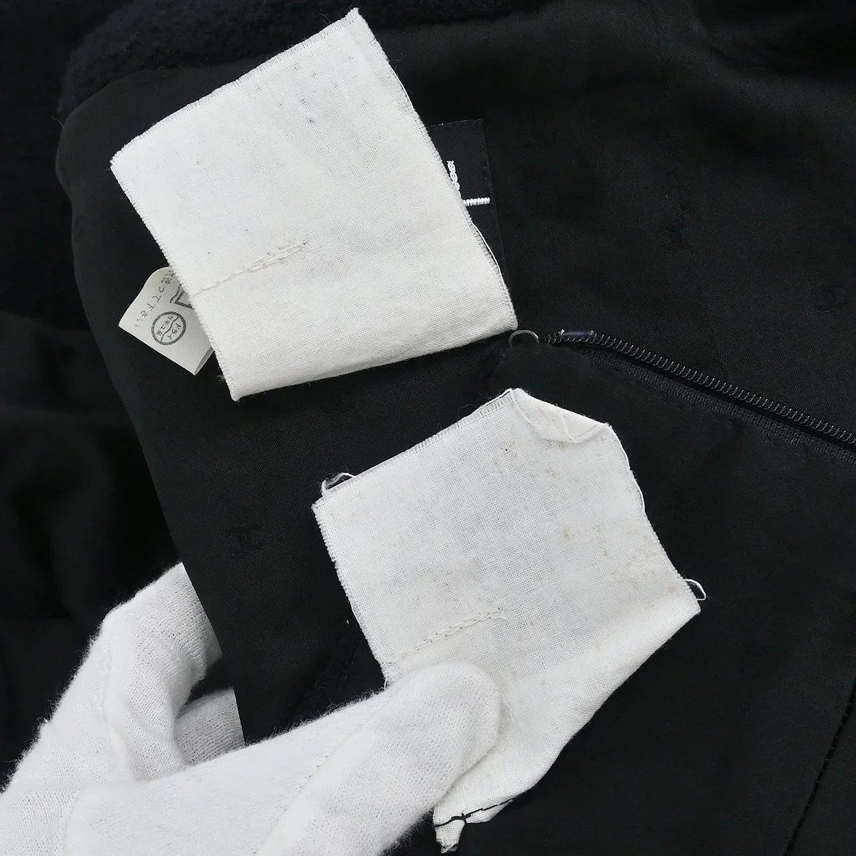 Chanel 1994 Setup Suit Jacket Skirt Black #40 - Image 10