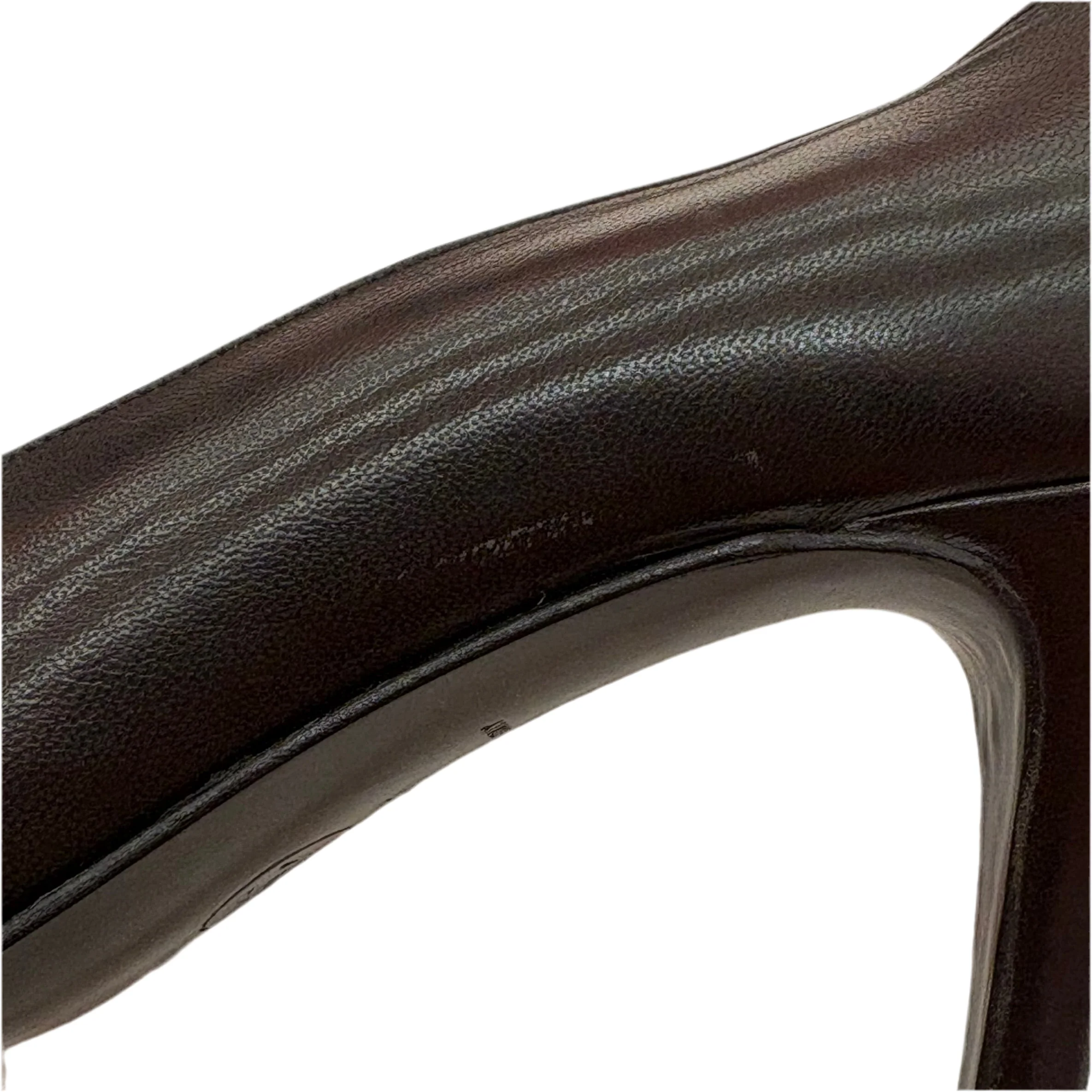 Chanel * Black Lambskin Turnlock Pumps Shoes #35 - Image 8