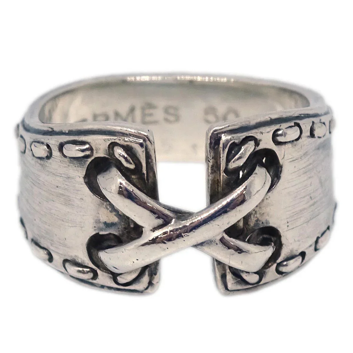 Hermes Ring Silver SV925 #50 #48 #8