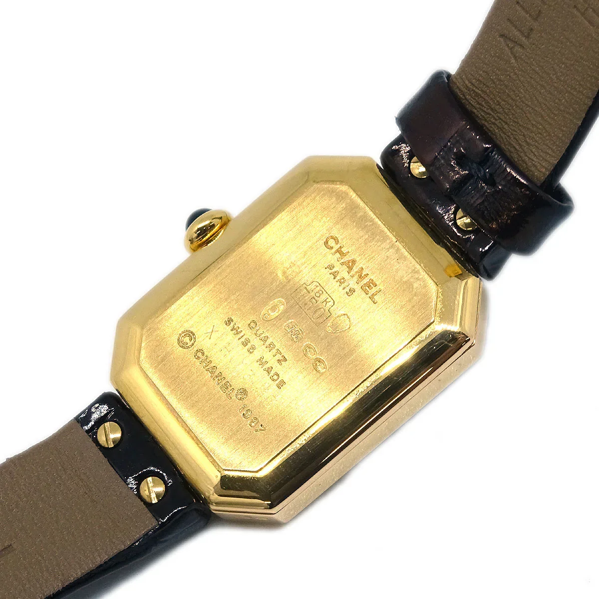 Chanel * Premiere X.H.13413 Quartz Watch 18KYG Alligator - Image 7