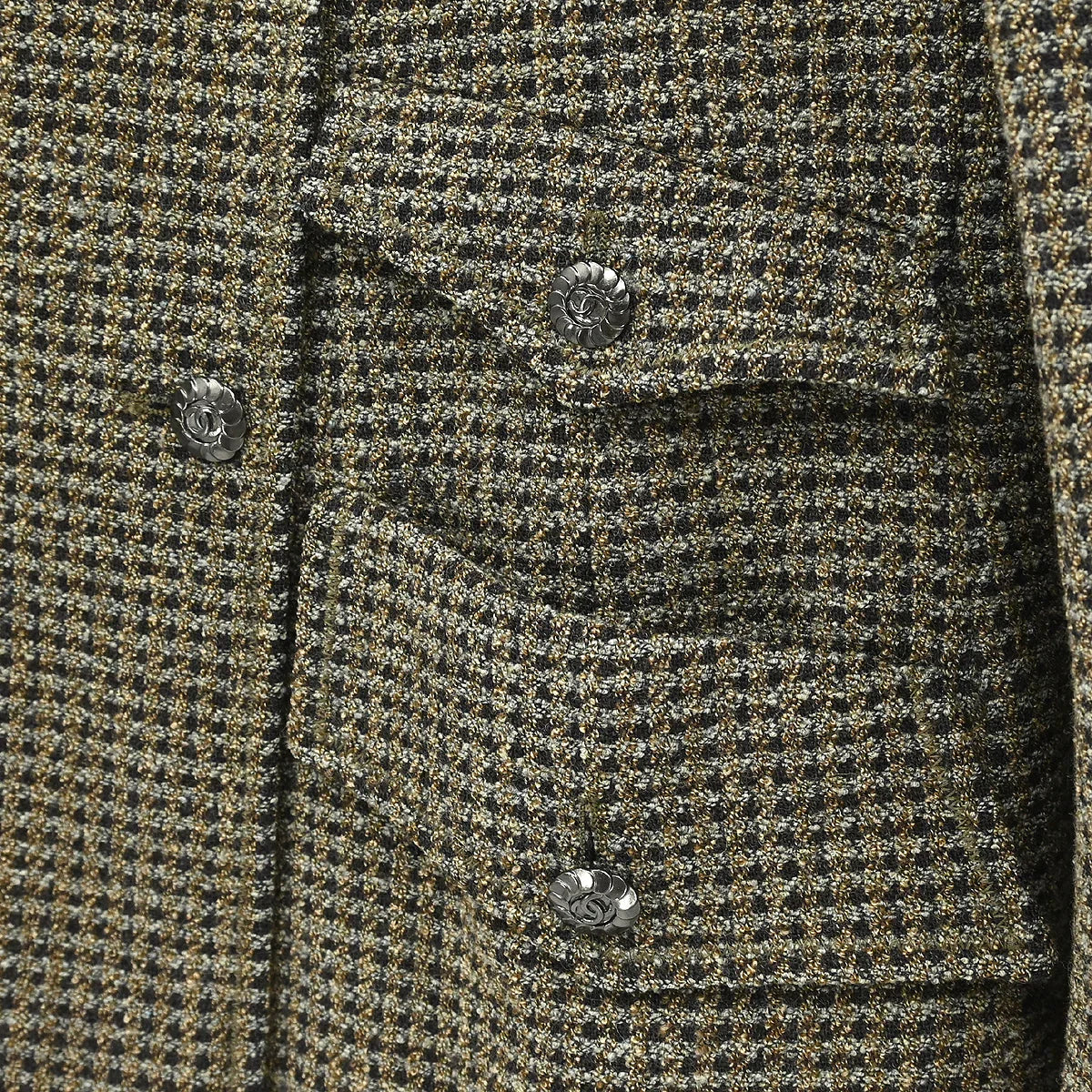 Chanel 1997 Double Breasted Jacket Brown #42 - Image 5