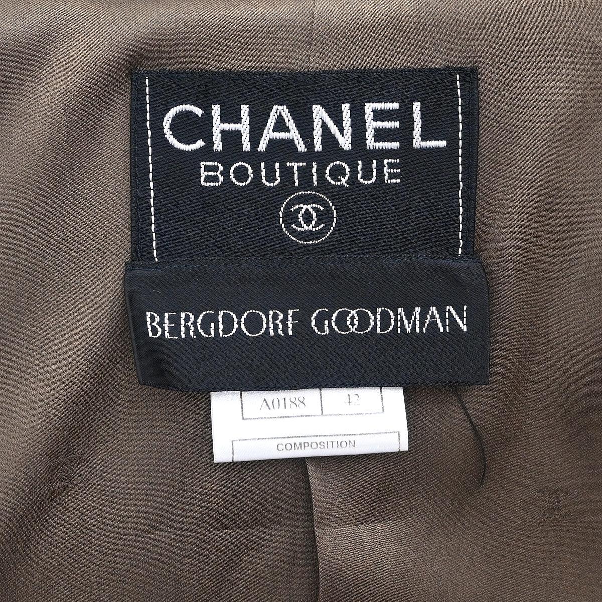 Chanel 1997 Double Breasted Jacket Brown #42 - Image 9