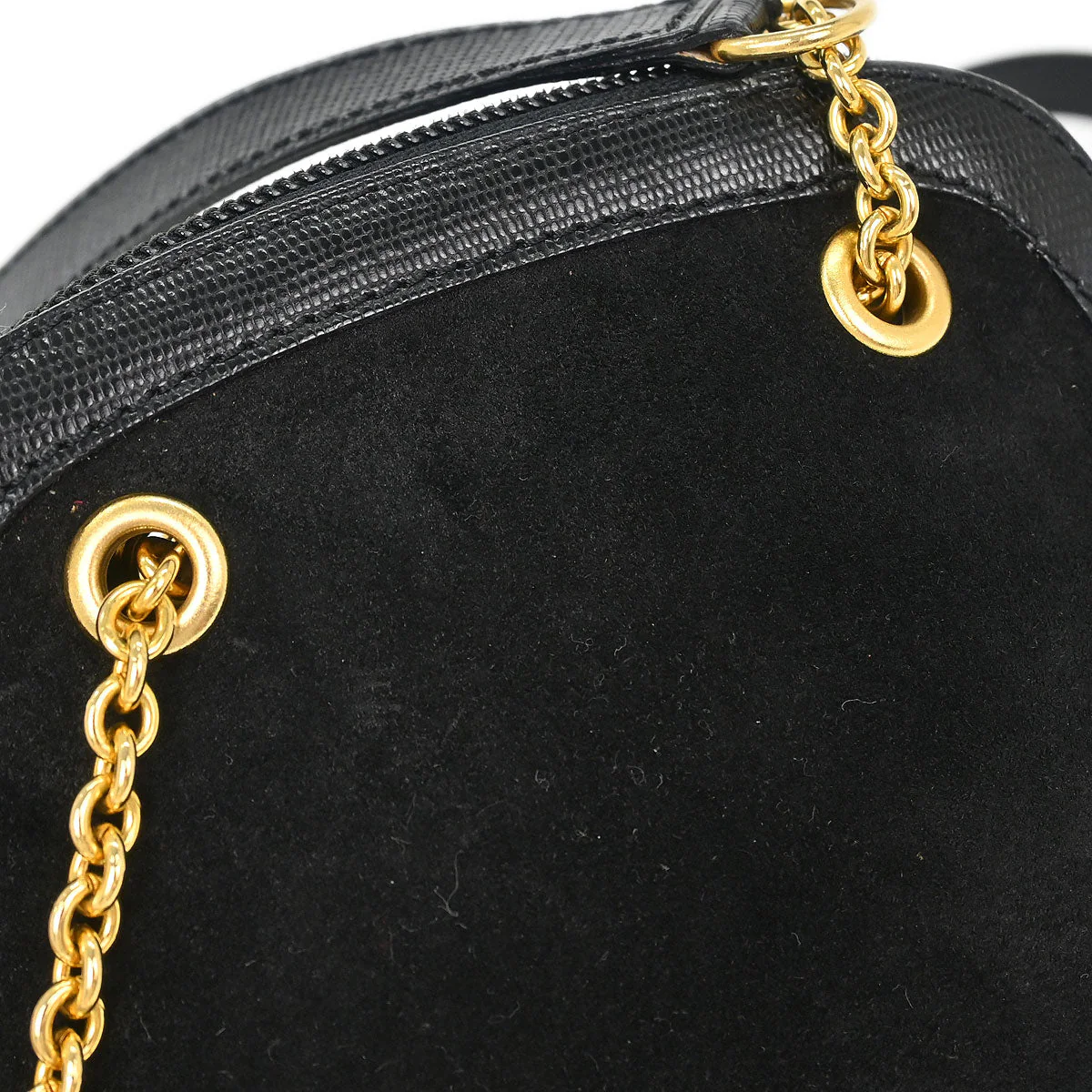 Celine Black Suede Shoulder Bag - Image 5