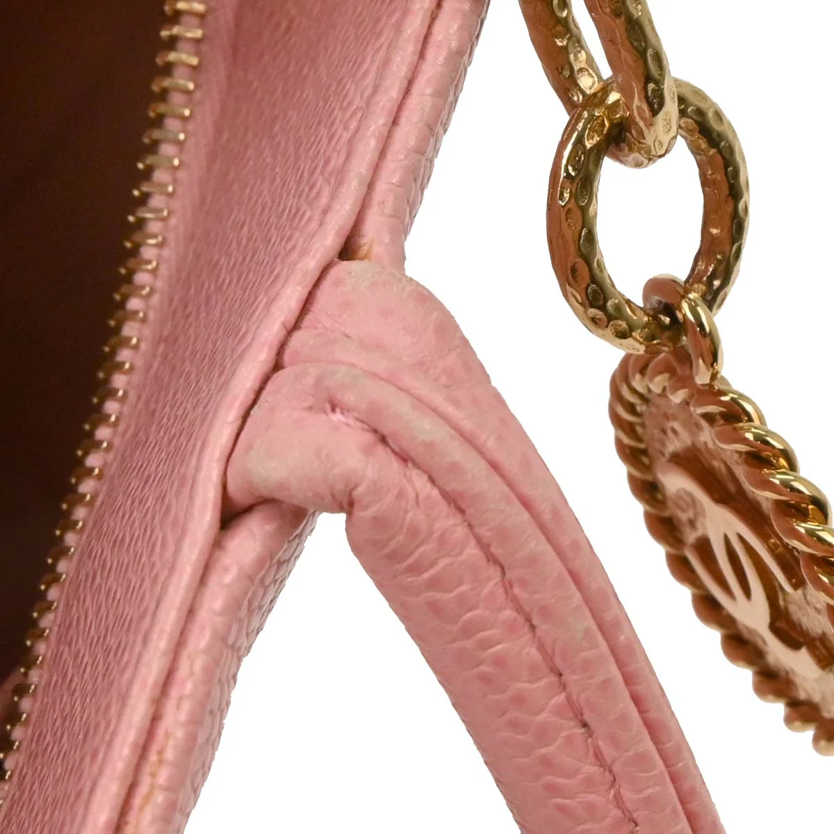 Chanel 2004-2005 Pink Caviar Medallion Tote Handbag - Image 9
