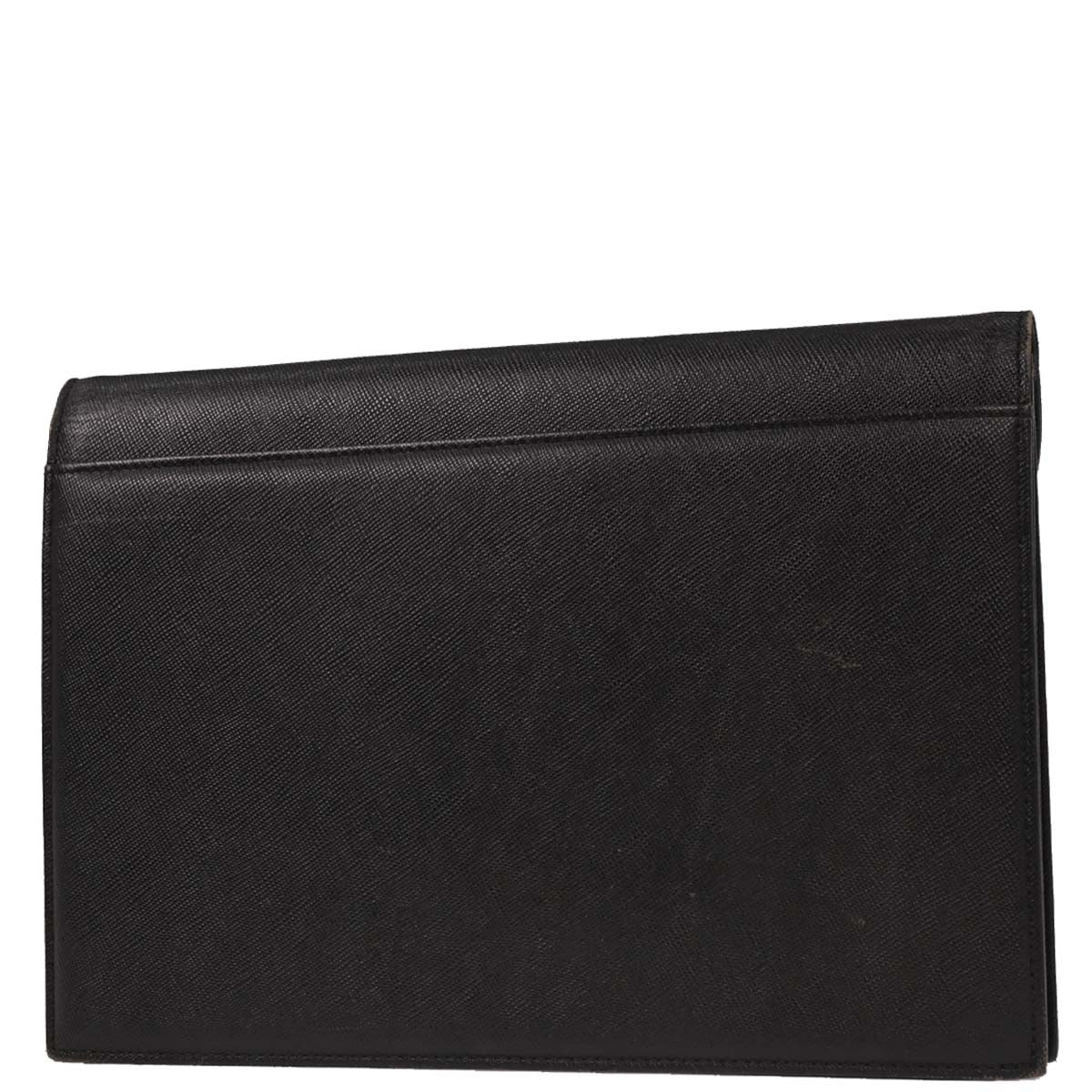 Yves Saint Laurent Black Leather Clutch Bag - Image 2