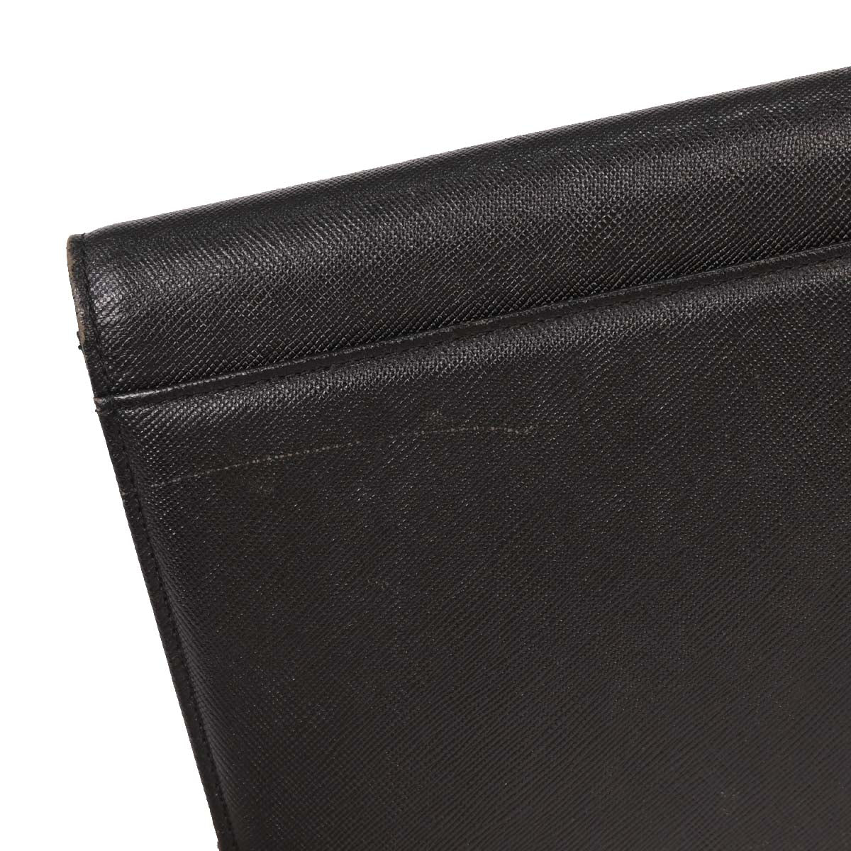 Yves Saint Laurent Black Leather Clutch Bag - Image 3