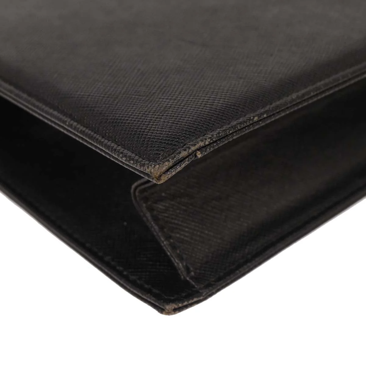 Yves Saint Laurent Black Leather Clutch Bag - Image 5
