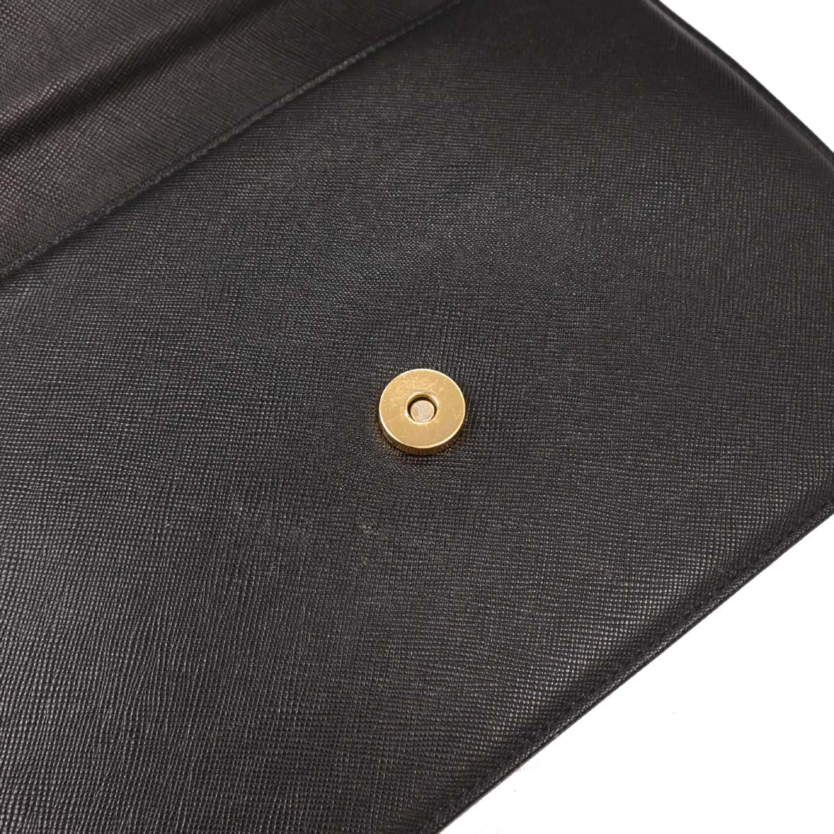 Yves Saint Laurent Black Leather Clutch Bag - Image 8