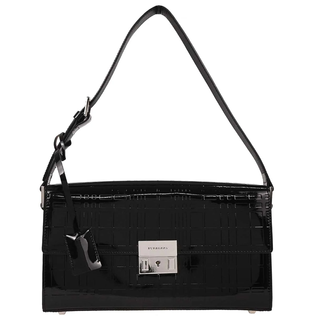 Burberry Black Patent Leather Handbag