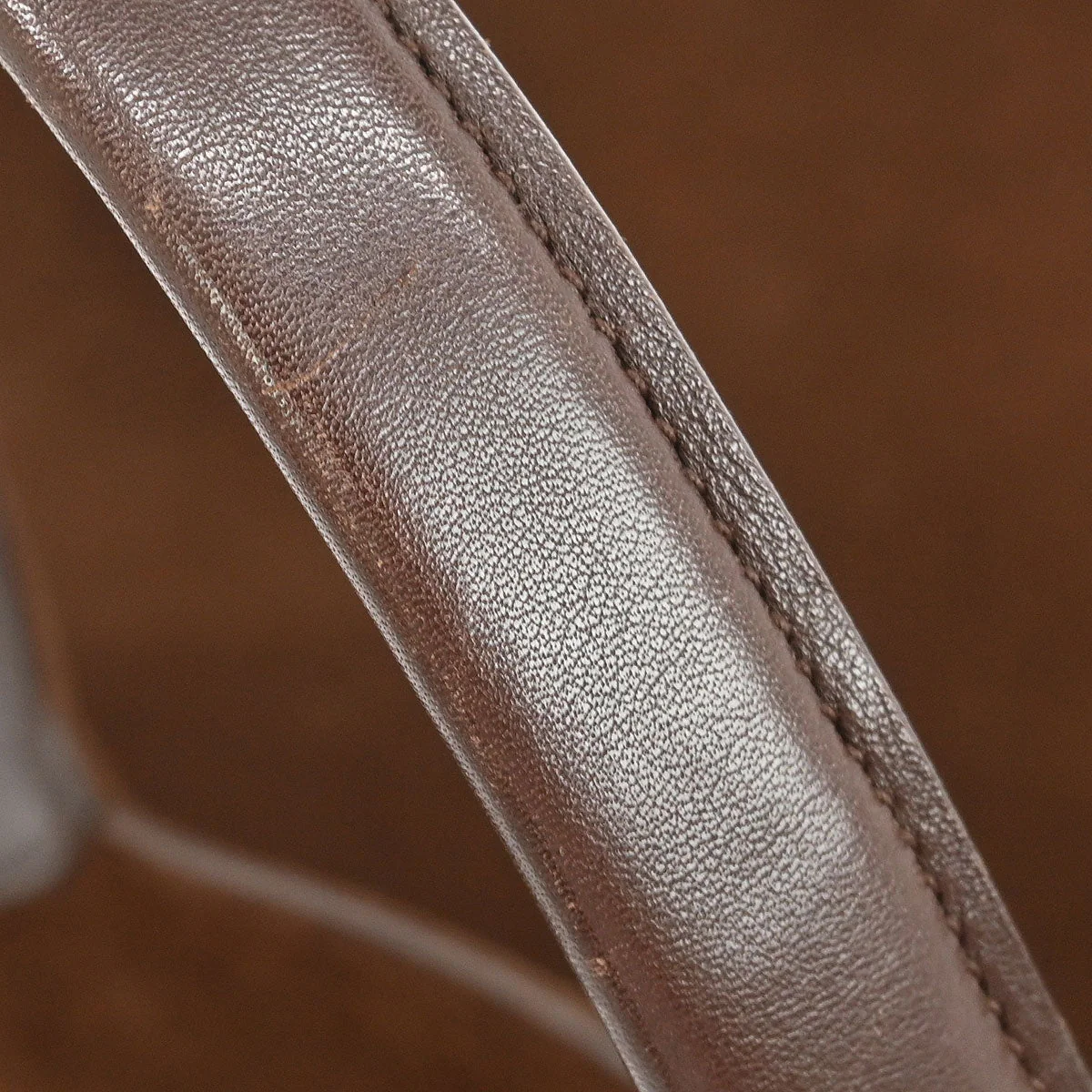 Salvatore Ferragamo * Brown Suede Gancini Handbag - Image 10