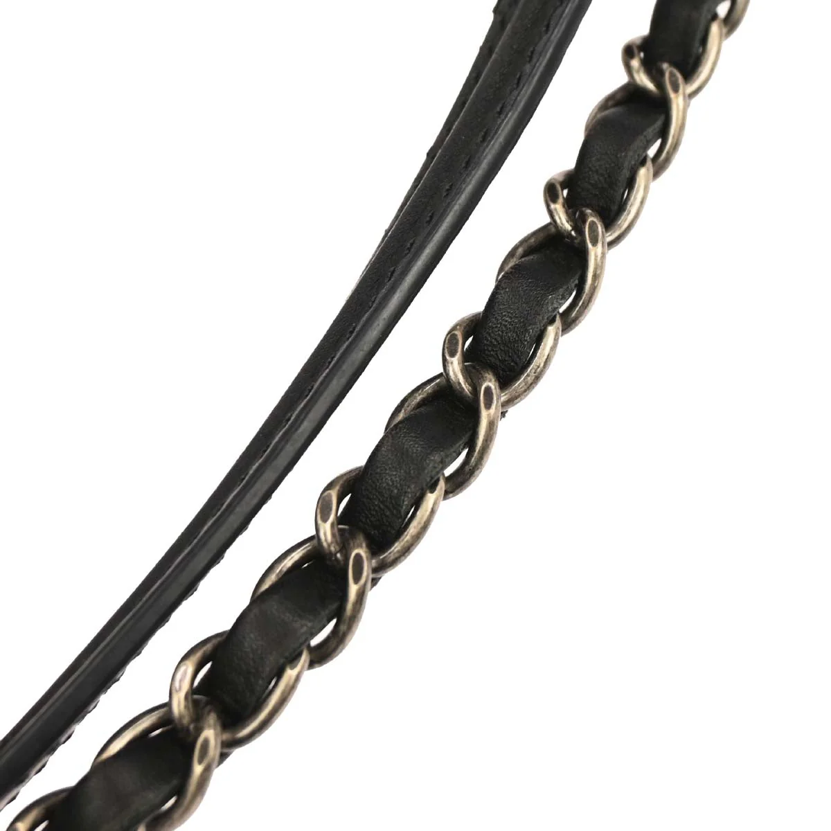 Chanel 2014-2015 Black Calfskin Wild Stitch Chain Tote Bag - Image 3