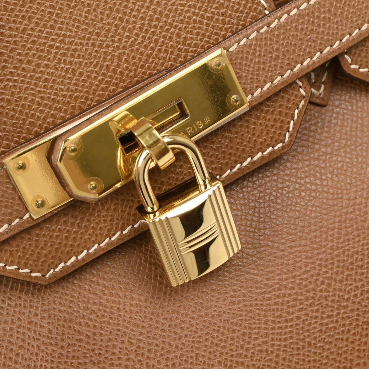 Hermes Gold Courchevel Birkin 30 Handbag - Image 7