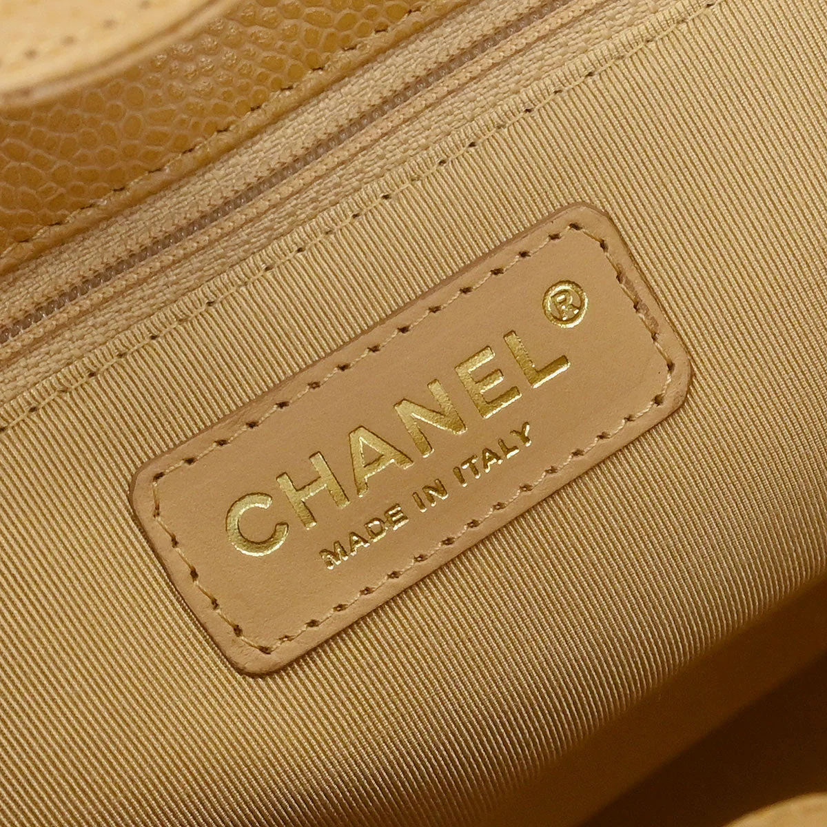 Chanel Beige Calfskin Petite Shopping Tote PST Chain Handbag - Image 8