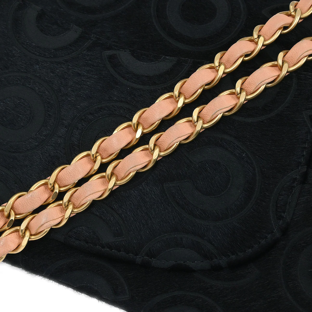 Chanel 2002-2003 Black Pony Hair Medium Classic Double Flap Shoulder Bag - Image 5