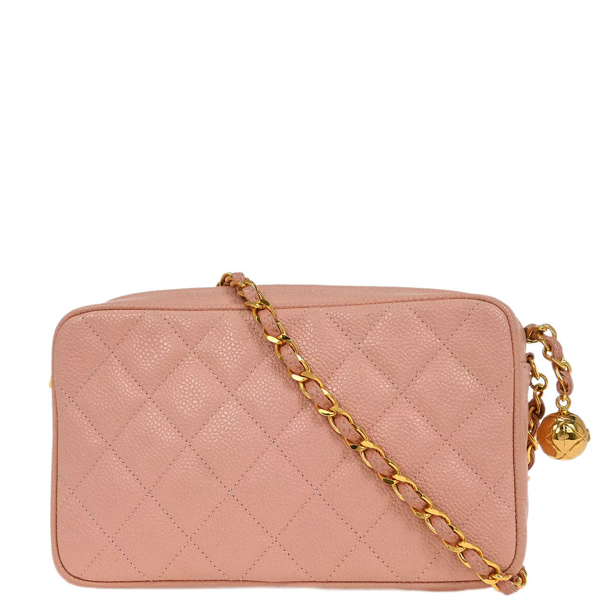 Chanel 1994-1996 Pink Caviar Camera Bag - Image 2