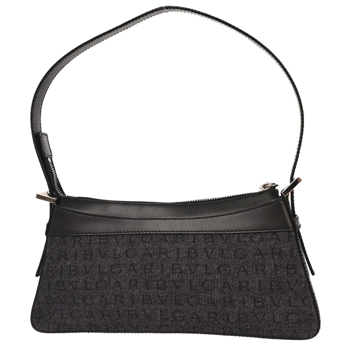 Bvlgari Black Canvas Logomania Handbag - Image 2
