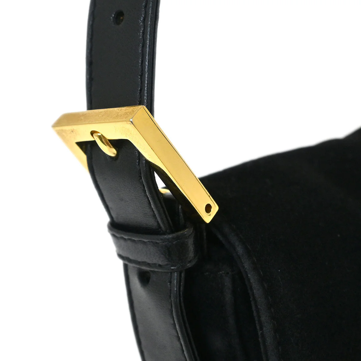Fendi 2000 Suede Baguette Handbag - Image 5