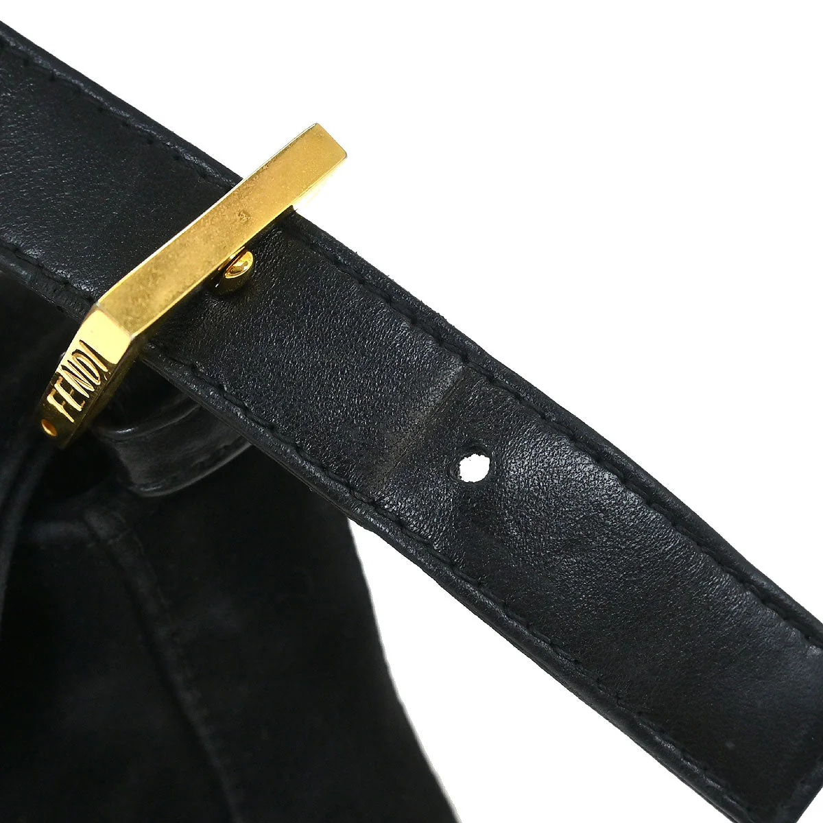 Fendi 2000 Suede Baguette Handbag - Image 6