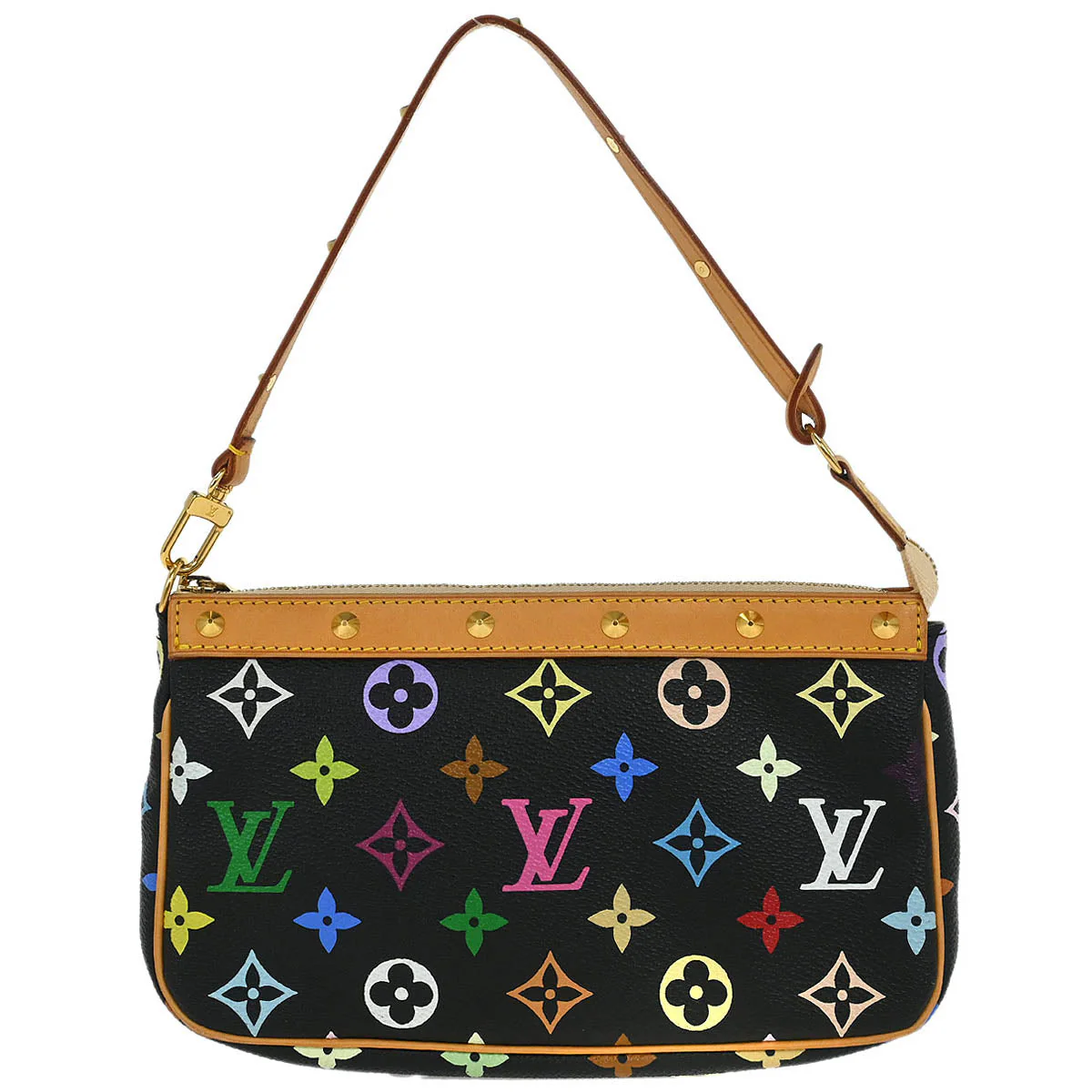 Louis Vuitton Black Multicolor Pochette Accessoires M92648