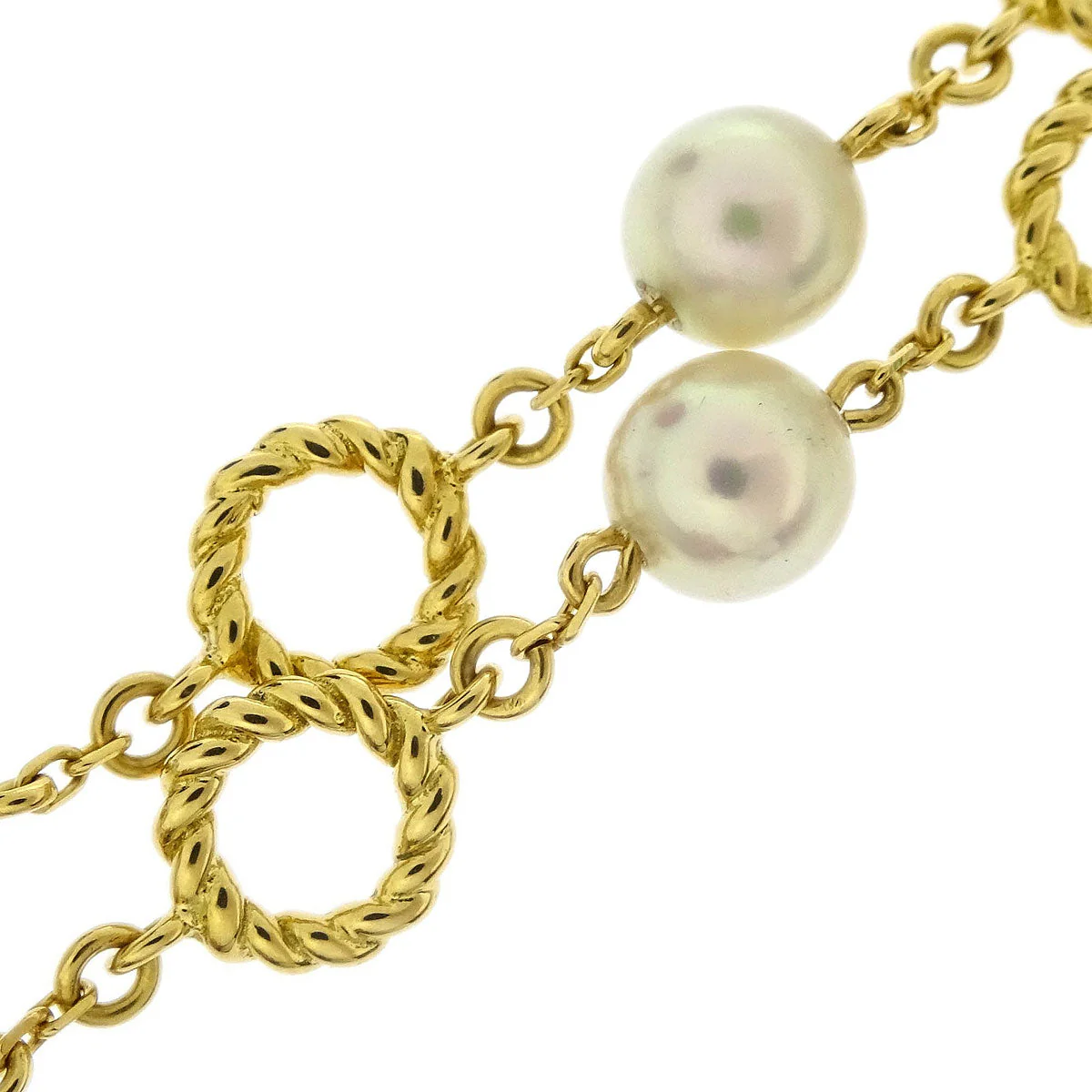 Mikimoto Bracelet 18K Genuine Pearl Gold - Image 3
