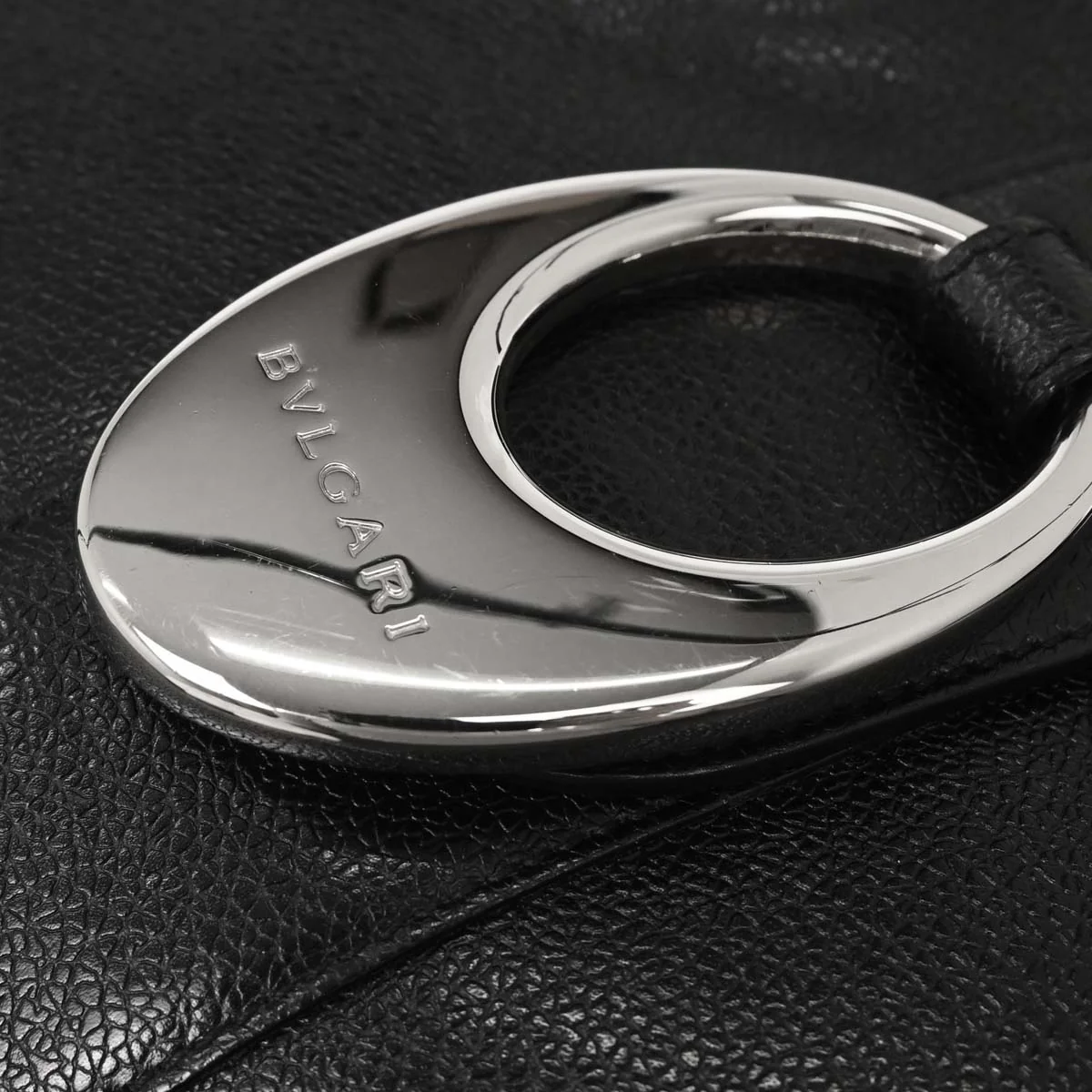 Bvlgari Black Leather Handbag - Image 6