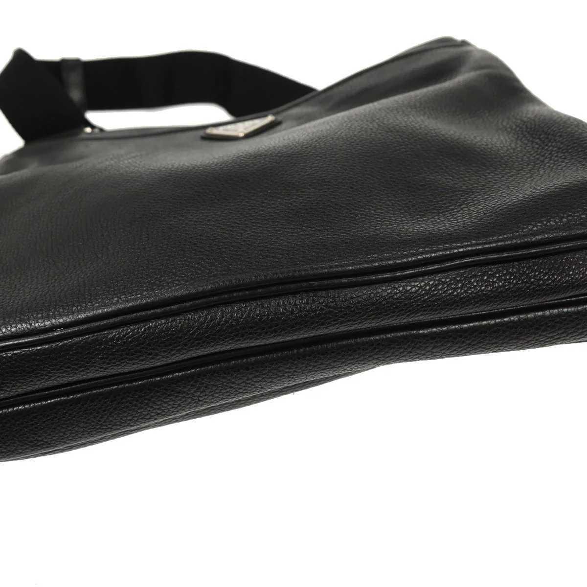 Prada Black Leather Shoulder Bag - Image 5