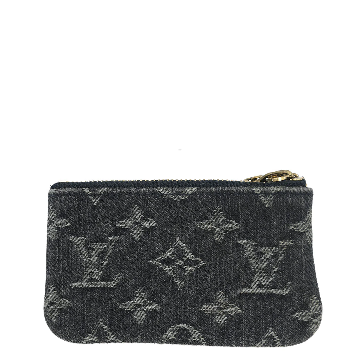 Louis Vuitton Monogram Denim Pochette Cles Coin Wallet M95616 - Image 2
