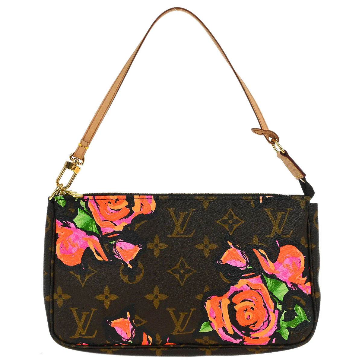 Louis Vuitton 2008 Monogram Rose Pochette Accessoires Handbag M48615