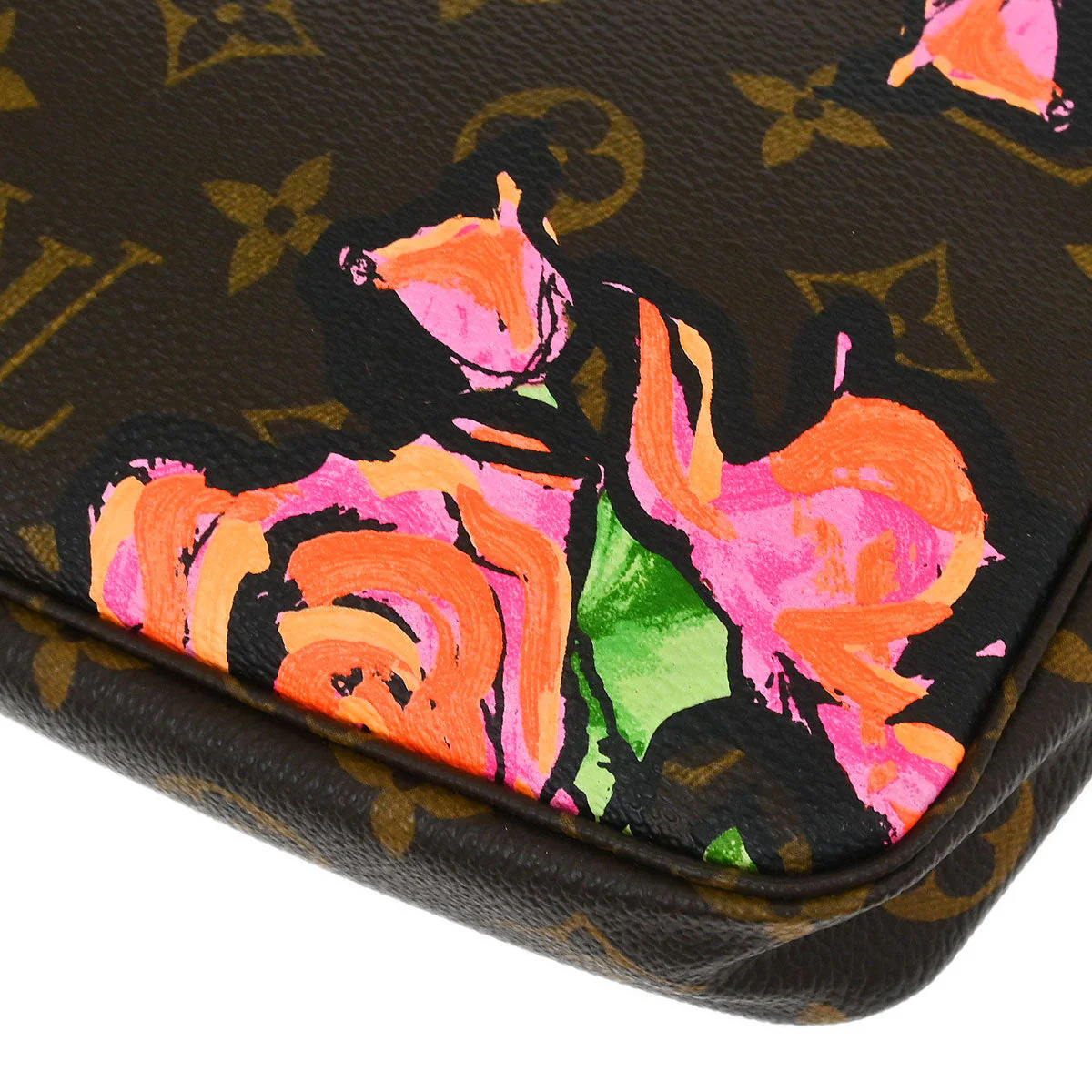 Louis Vuitton 2008 Monogram Rose Pochette Accessoires Handbag M48615 - Image 5