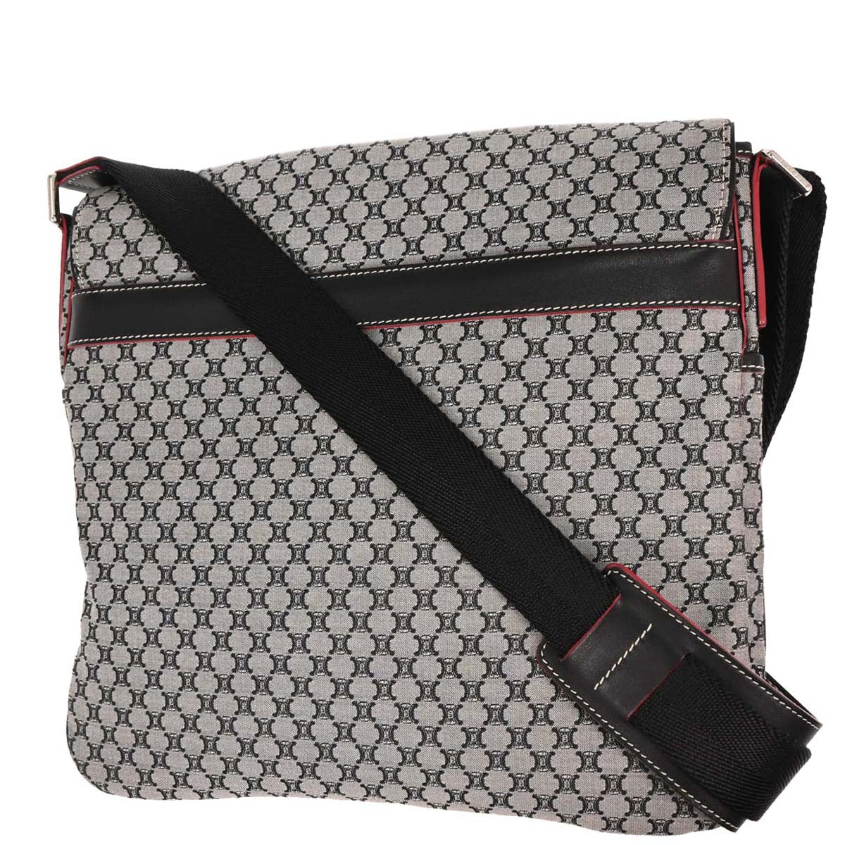 Celine * Gray Macadam Messenger Bag - Image 2