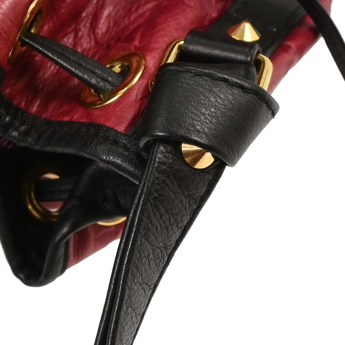 Louis Vuitton 2009 Red Monogram Neo Noe Hiver Bucket Drawstring Handbag - Image 5