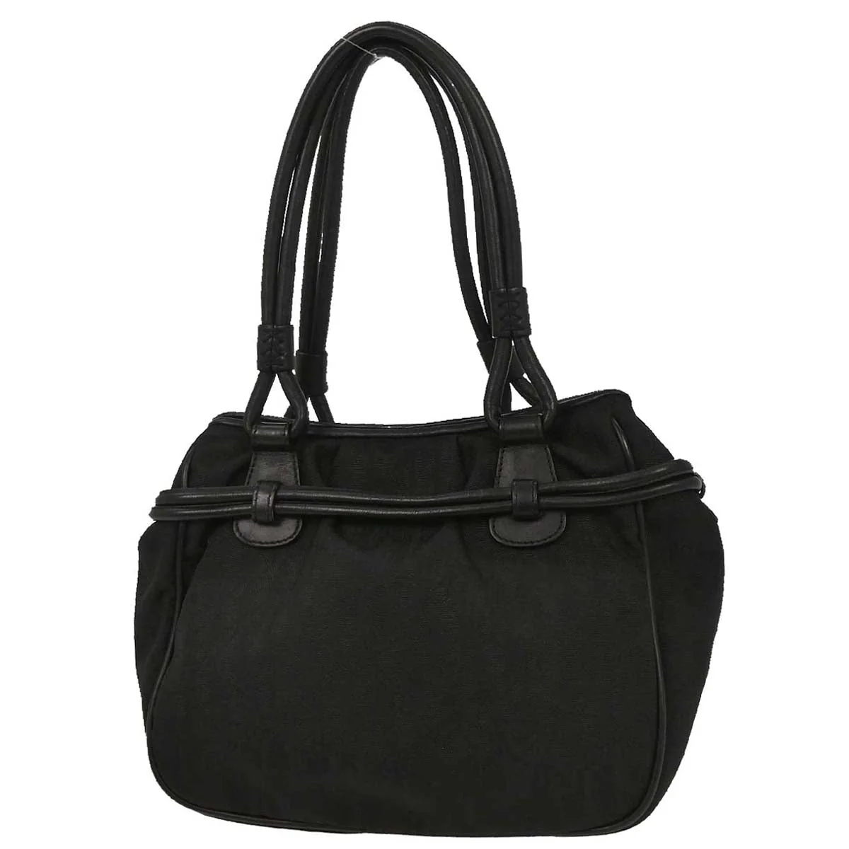 Christian Dior 2007 Black Diorissimo Bow Trotter Tote Bag - Image 2