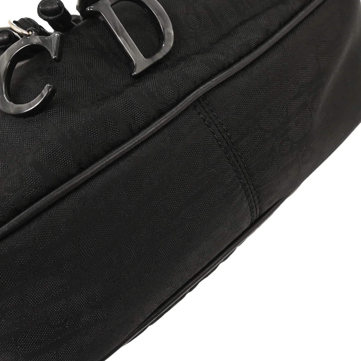 Christian Dior 2007 Black Diorissimo Bow Trotter Tote Bag - Image 6