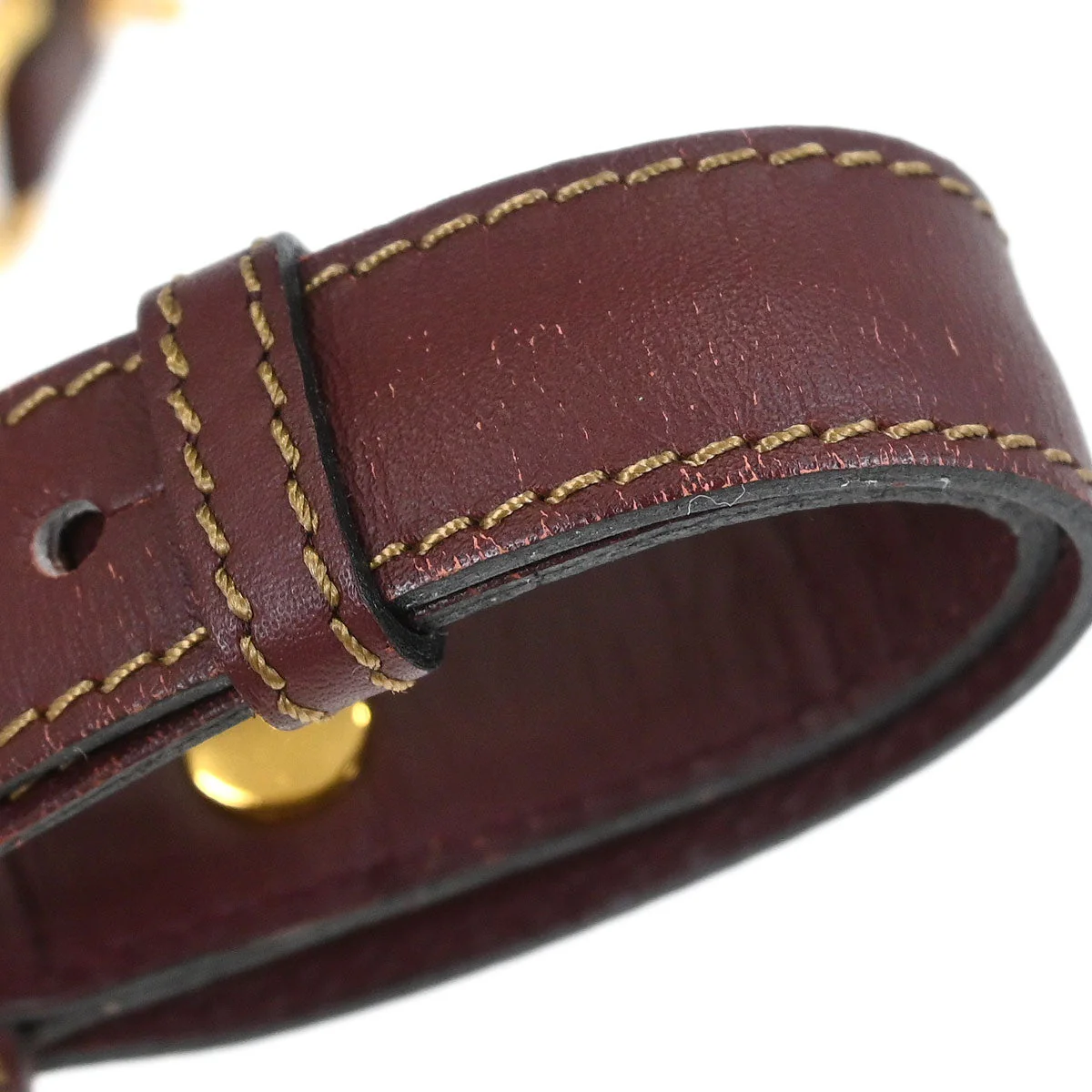 Cartier Bordeaux Leather must de Cartier Shoulder Bag - Image 6