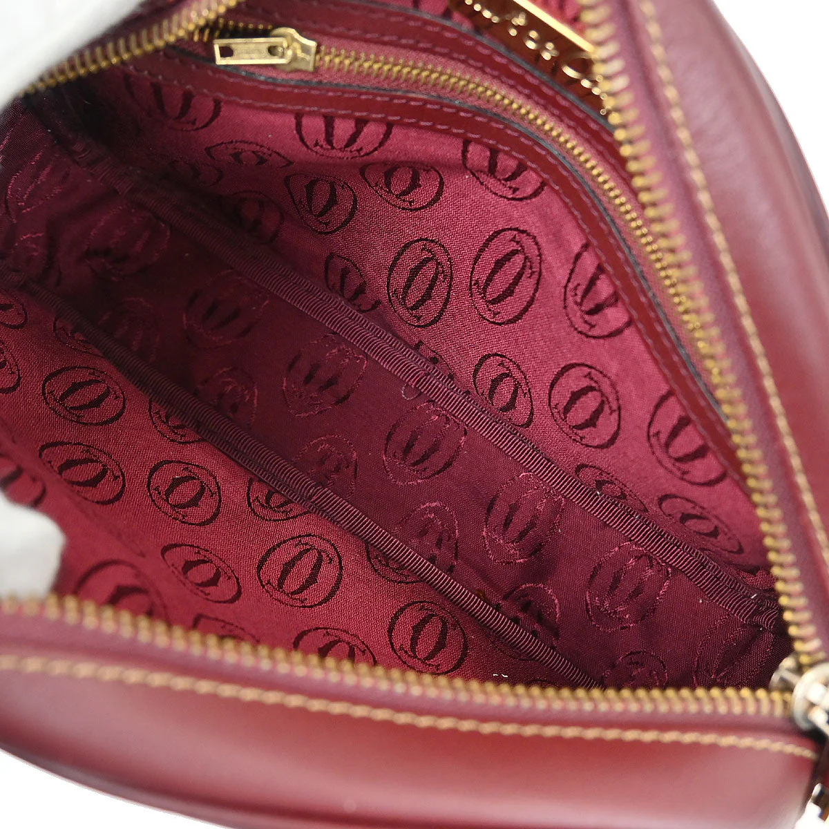 Cartier Bordeaux Leather must de Cartier Shoulder Bag - Image 8