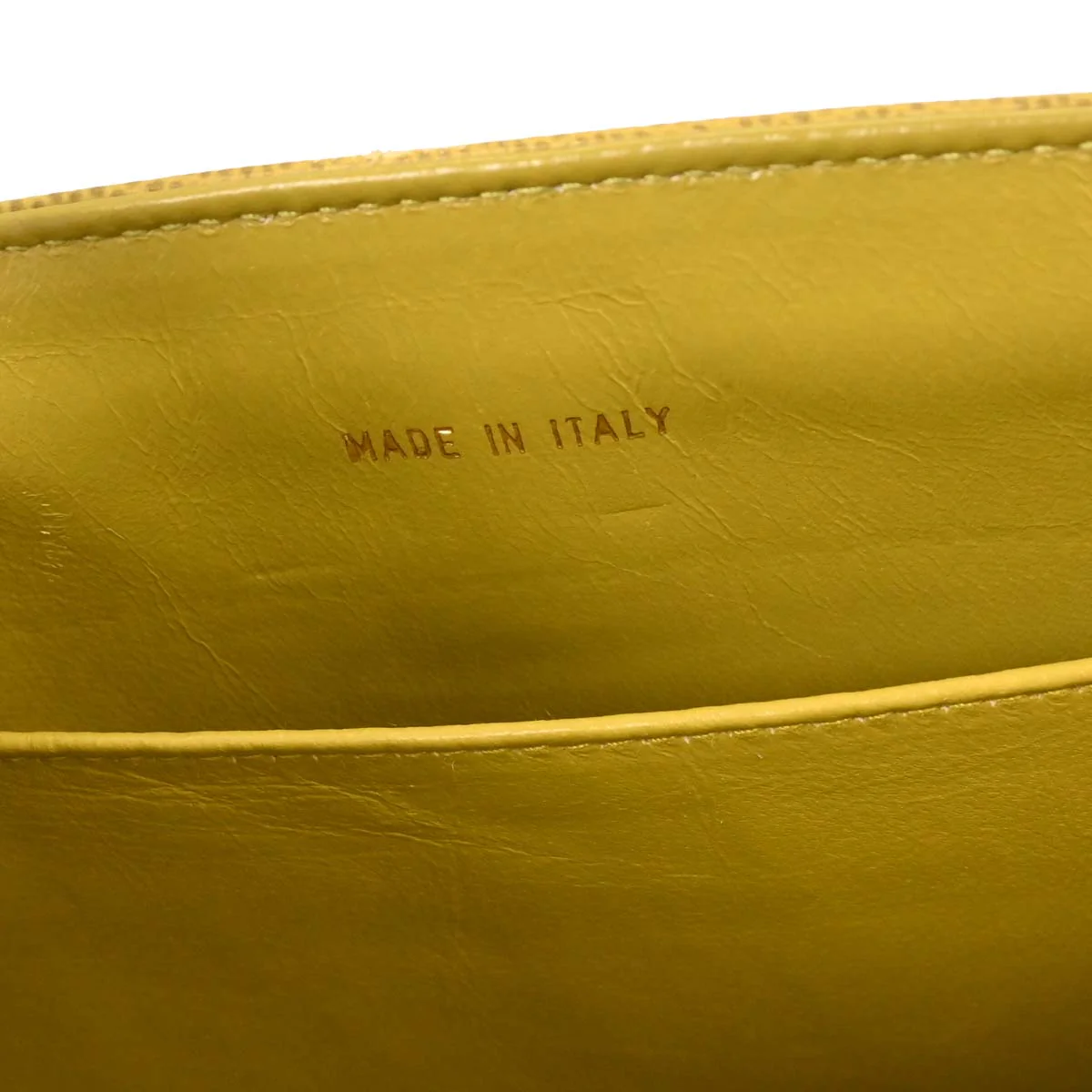 Chanel 1997-1999 Yellow Caviar Handbag - Image 9