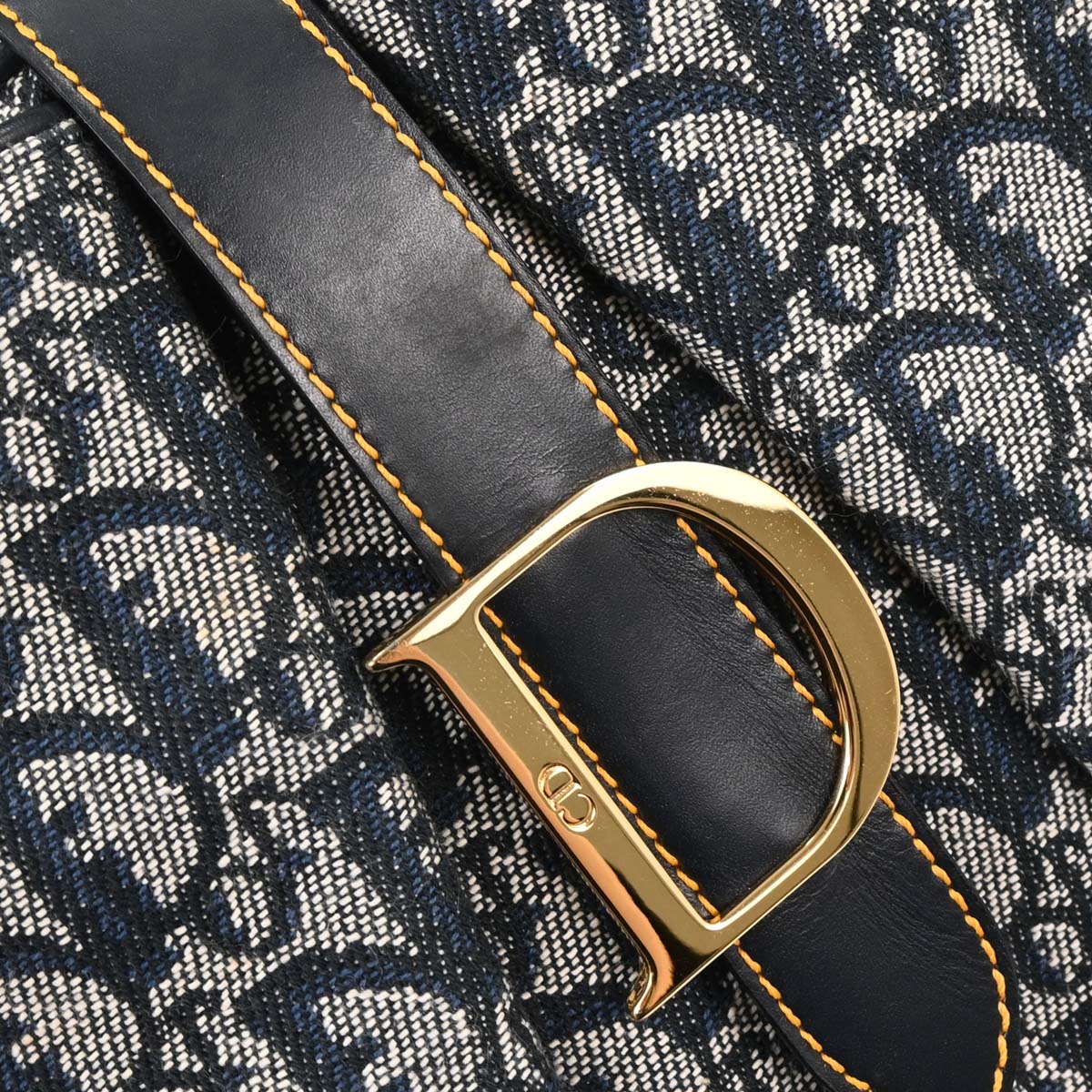 Christian Dior Navy Double Saddle Trotter Handbag - Image 7