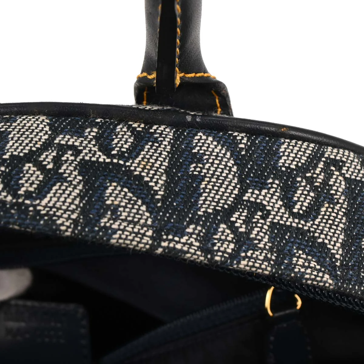 Christian Dior Navy Double Saddle Trotter Handbag - Image 9