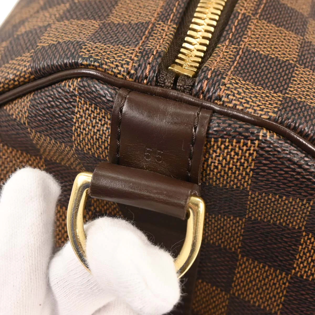 Louis Vuitton Damier Keepall Bandouliere 55 Duffle Bag N41414 - Image 6