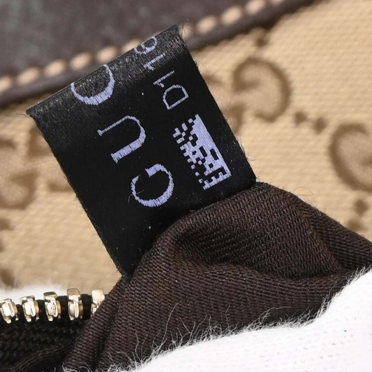 Gucci Brown Beige GG Hobo Bag - Image 10