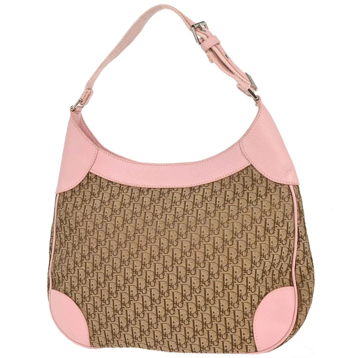 Christian Dior Pink Beige Street Chic Trotter Hobo Bag - Image 2