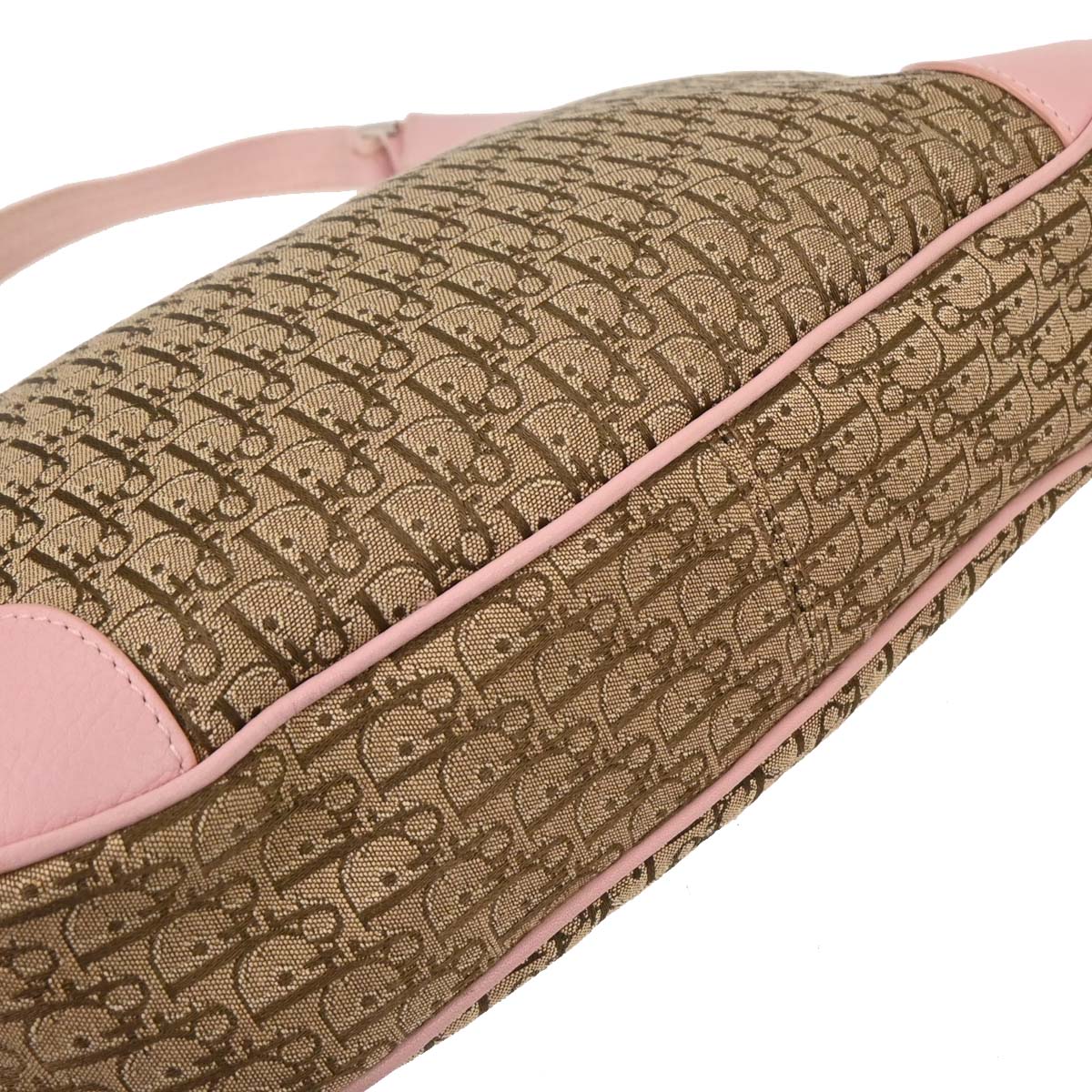 Christian Dior Pink Beige Street Chic Trotter Hobo Bag - Image 6