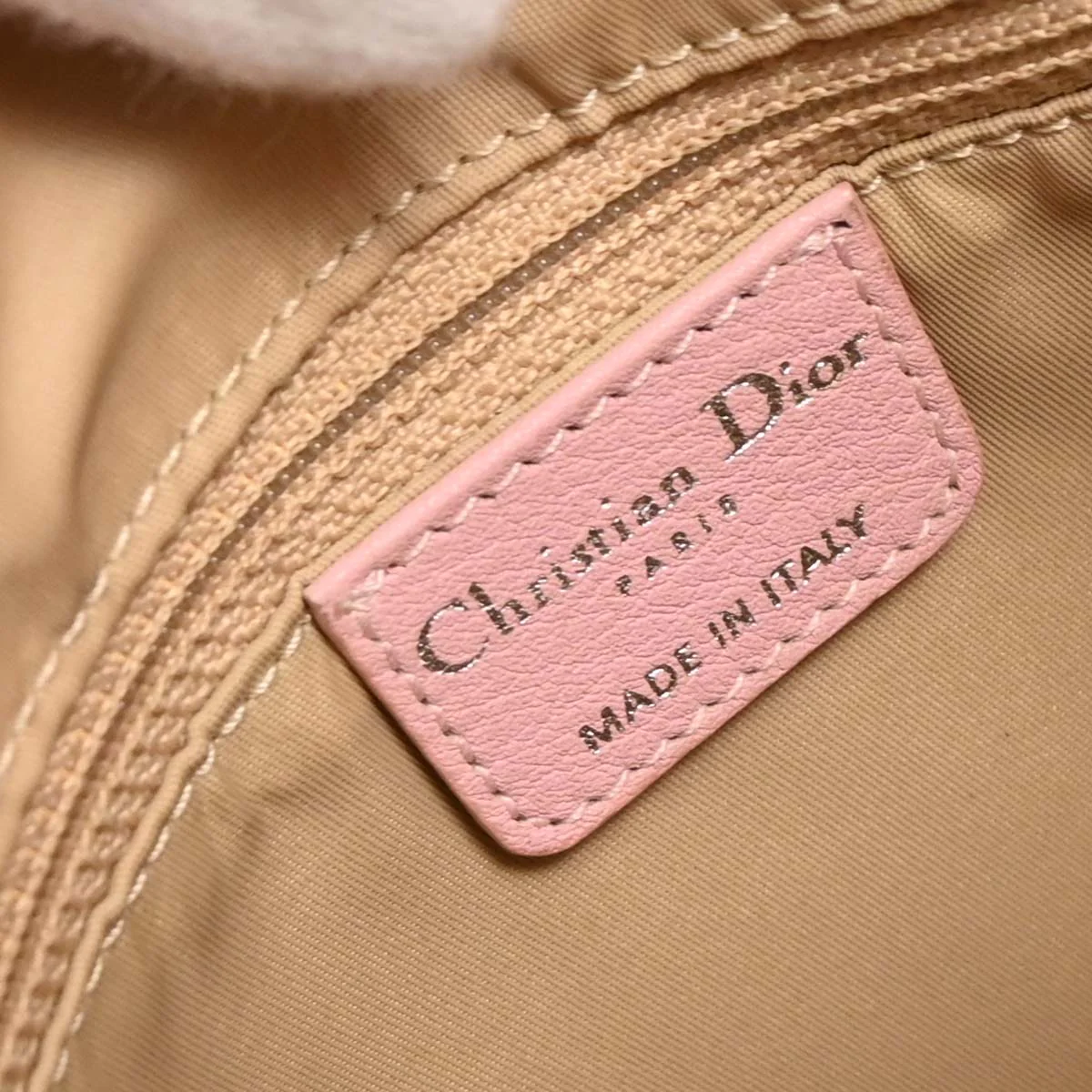 Christian Dior Pink Beige Street Chic Trotter Hobo Bag - Image 9