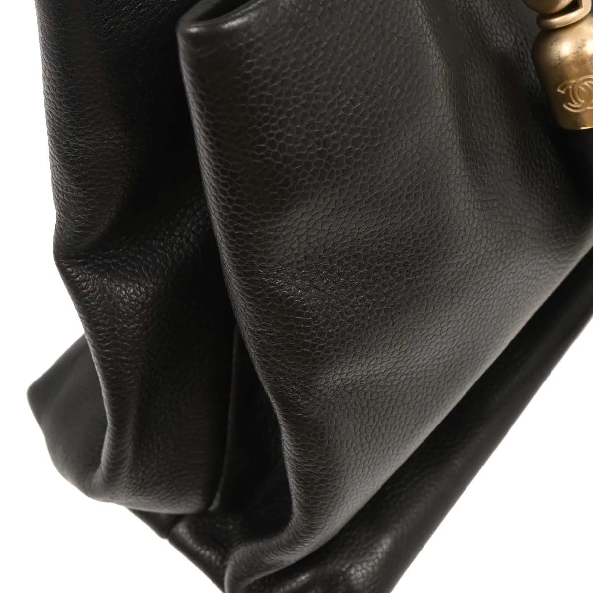 Chanel 2003-2004 Black Calfskin Handbag - Image 6