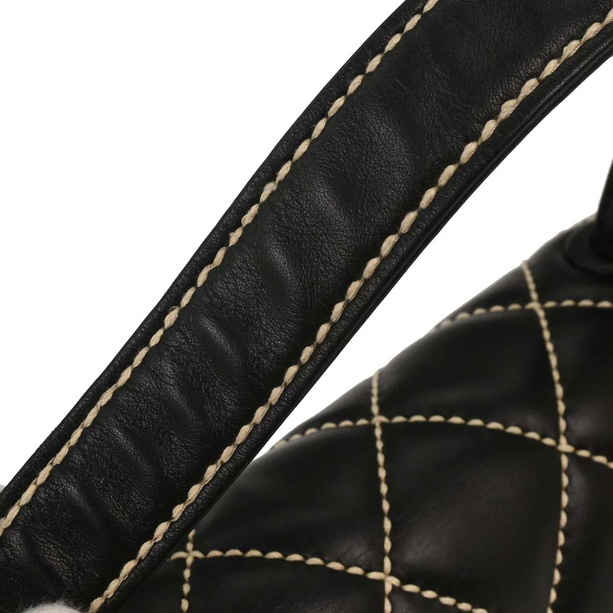 Chanel 2004-2005 Black Calfskin Wild Stitch Handbag - Image 5