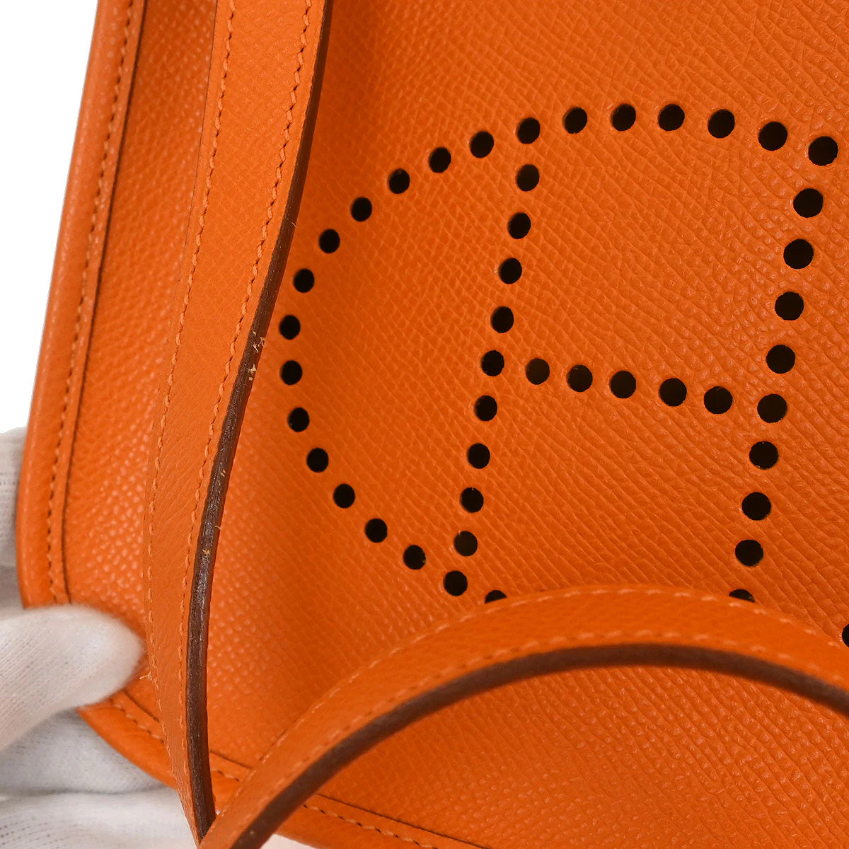 Hermes Orange Epsom Evelyne TPM Shoulder Bag - Image 6