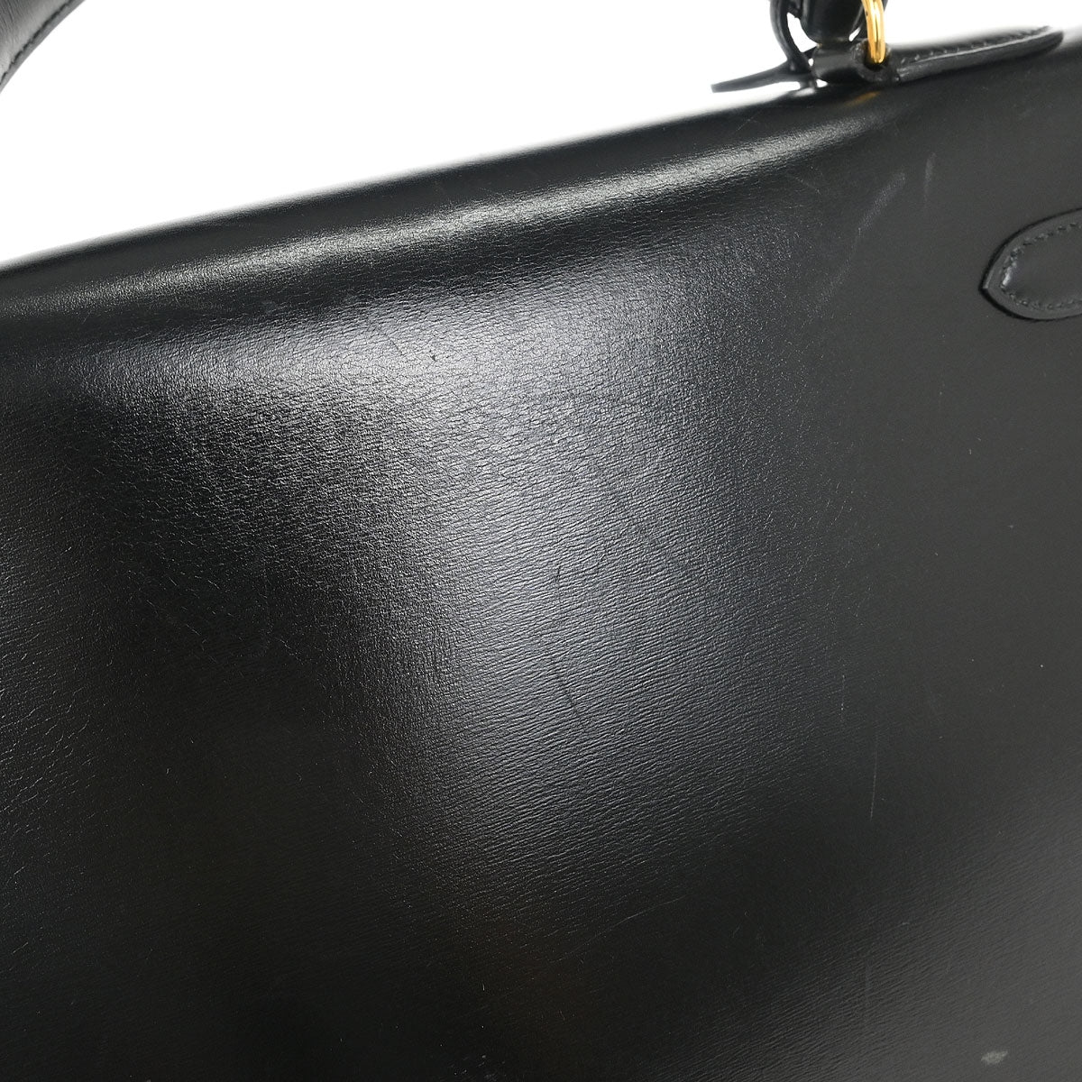 Hermes Black Box Calf Kelly 32 Sellier Handbag - Image 6