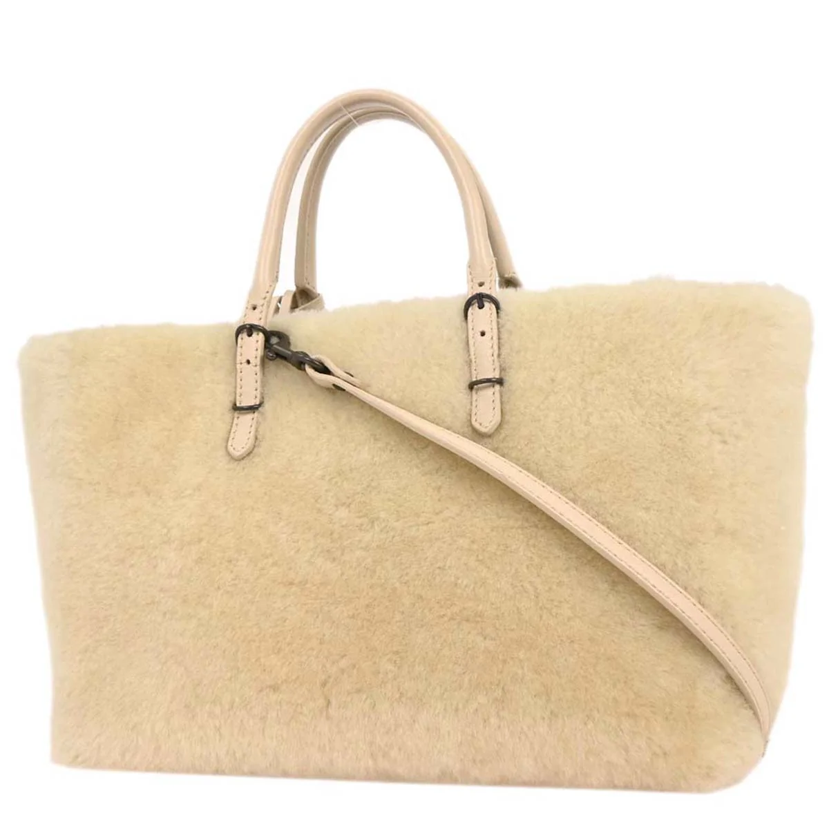 Balenciaga White Mouton Papier A6 2way Shoulder Handbag - Image 2